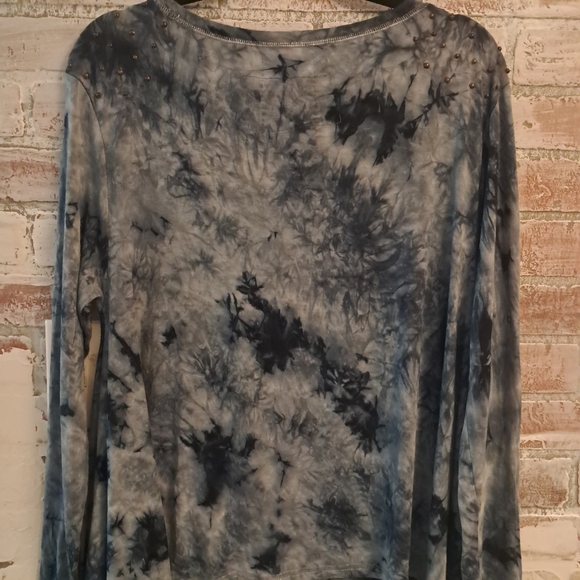 DOUBLE D RANCH BEADED TIE DYE BLOUSE SIZE SMALL - Picture 9 of 11